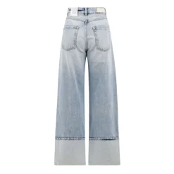Jeans Wide Leg Blu per Donne
