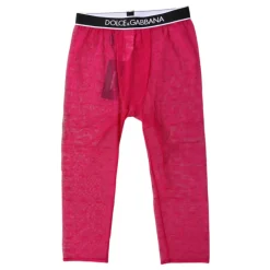 Leggings Corti Fucsia con Logo DG