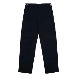 Logo Patch Straight Trousers