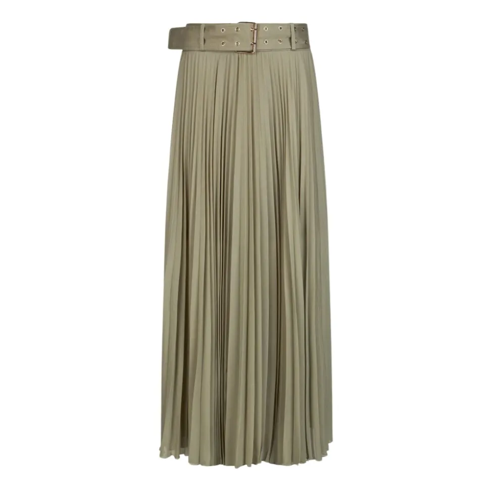 Long Pleated Skirt
