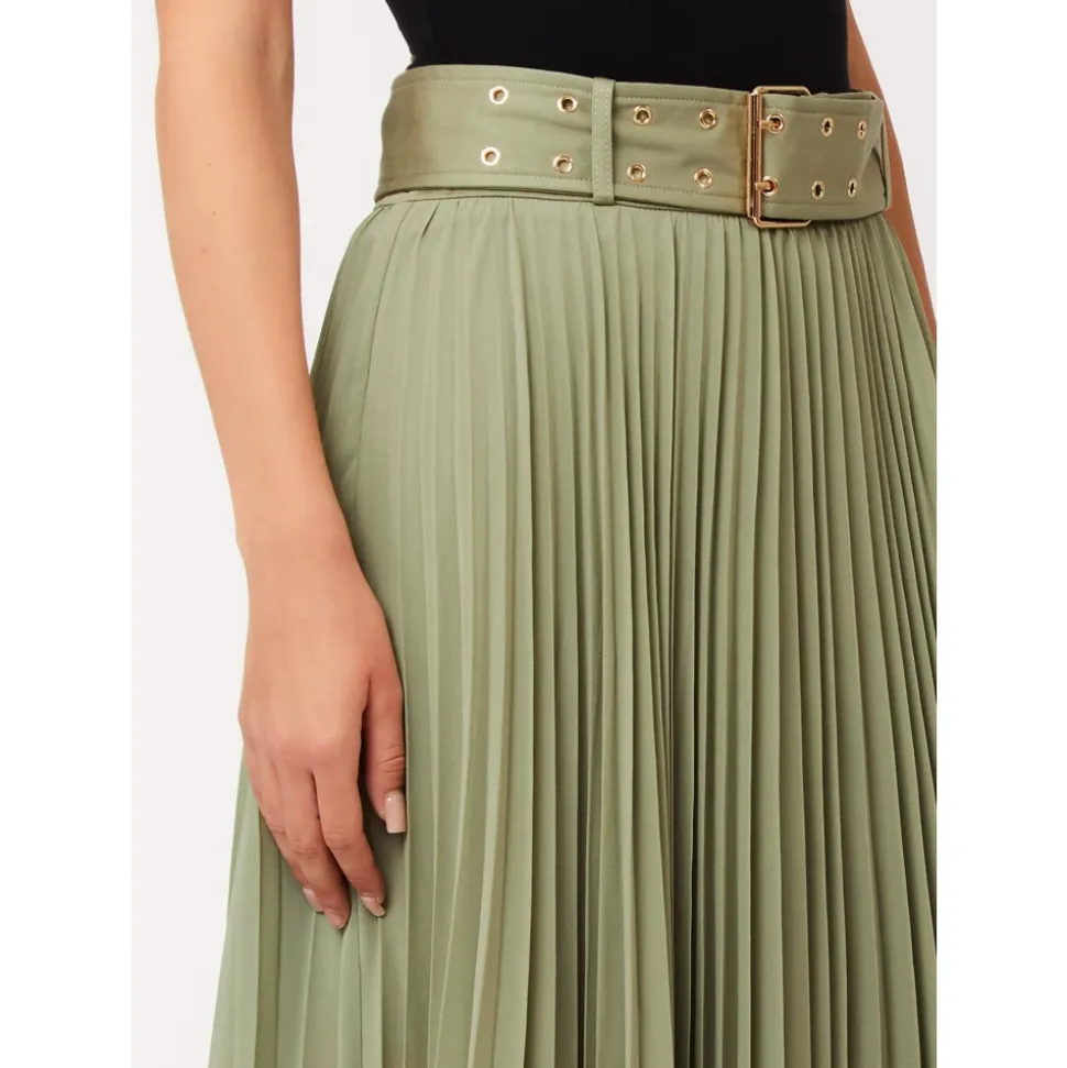 Long Pleated Skirt