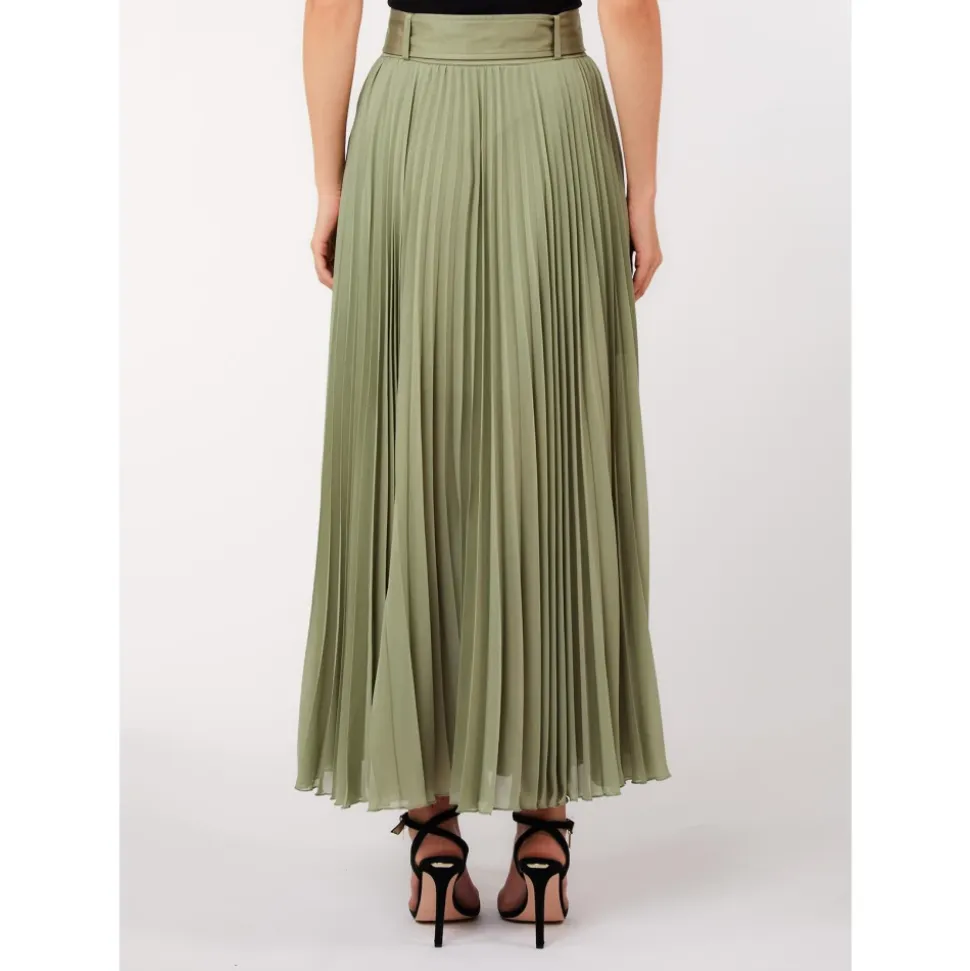 Long Pleated Skirt