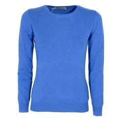 Maglia Blu Slim Fit in Cashmere Made in Italy