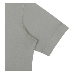 Maglietta in Cotone Mud con Ricamo Logo