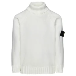 Maglione a Collo Alto Bianco