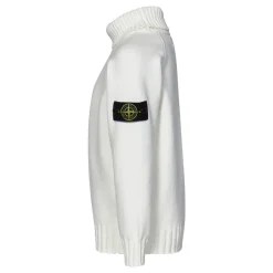 Maglione a Collo Alto Bianco