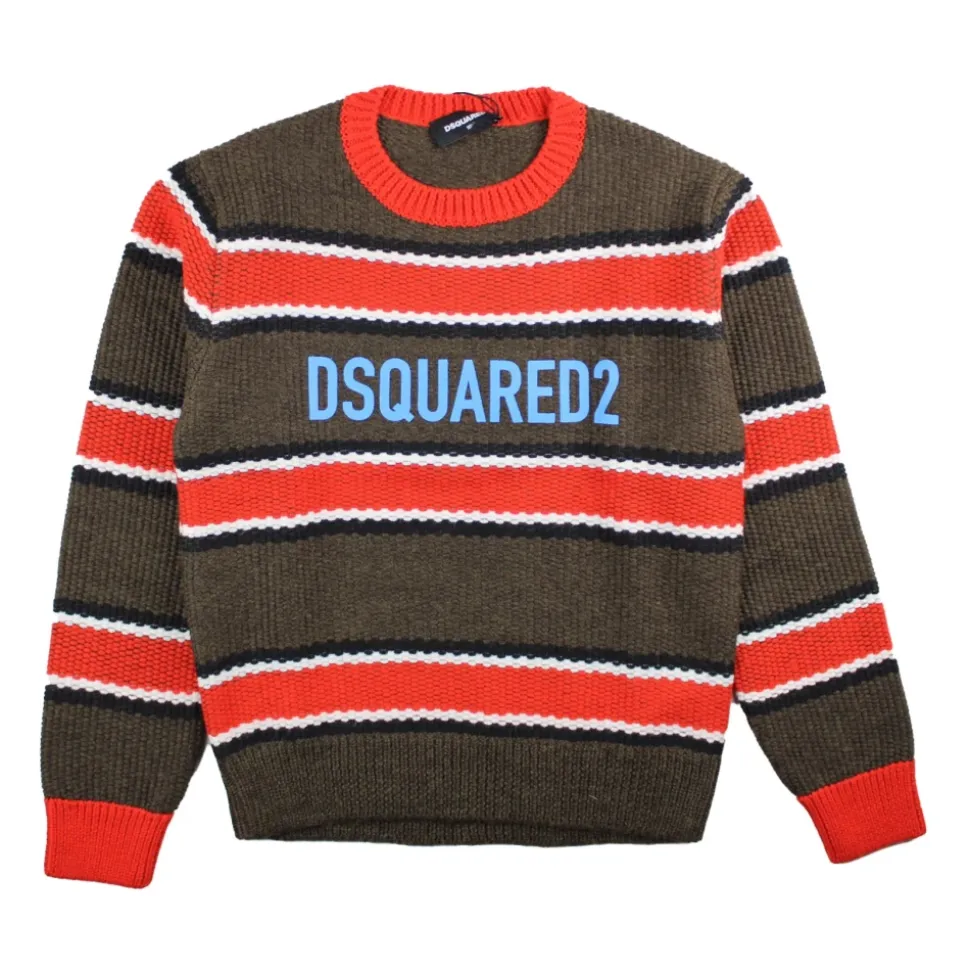 Maglione Colorato con Logo per Ragazzi
