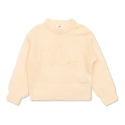Maglione con logo ricamato