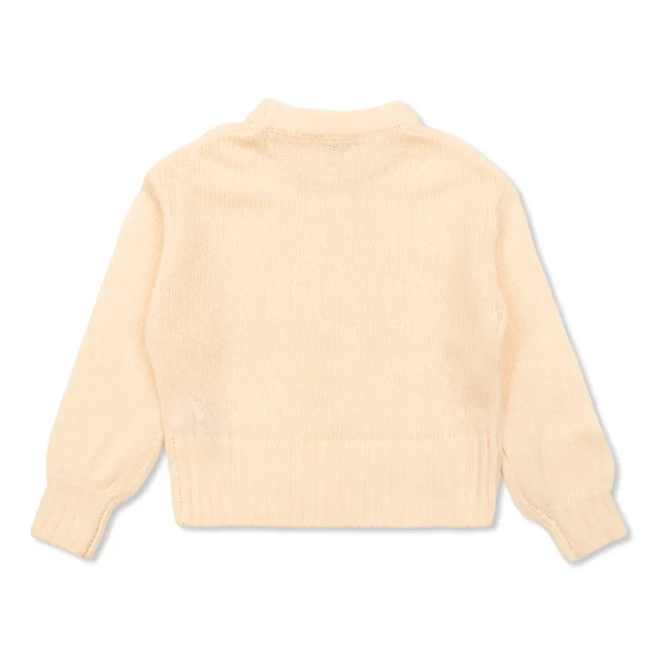 Maglione con logo ricamato