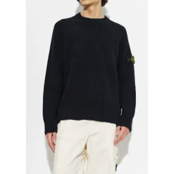 Maglione con patch logo