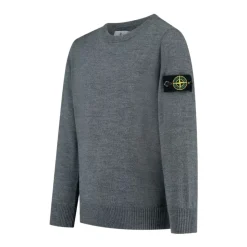 Maglione con scollo a costine