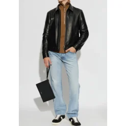 Maglione Girocollo Mezza Zip in Lana e Cashmere