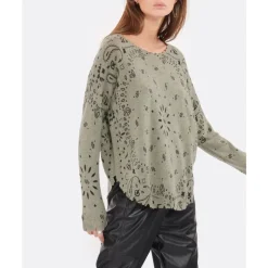 Maglione Girocollo Stampato
