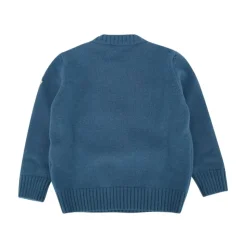 Maglione in Lana con Orsetto Ricamato