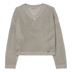 Maglione in maglia traforata