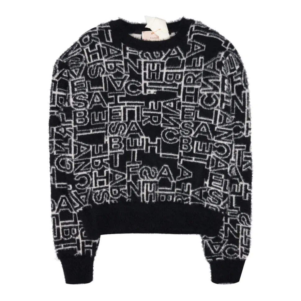 Maglione Jacquard Lettering