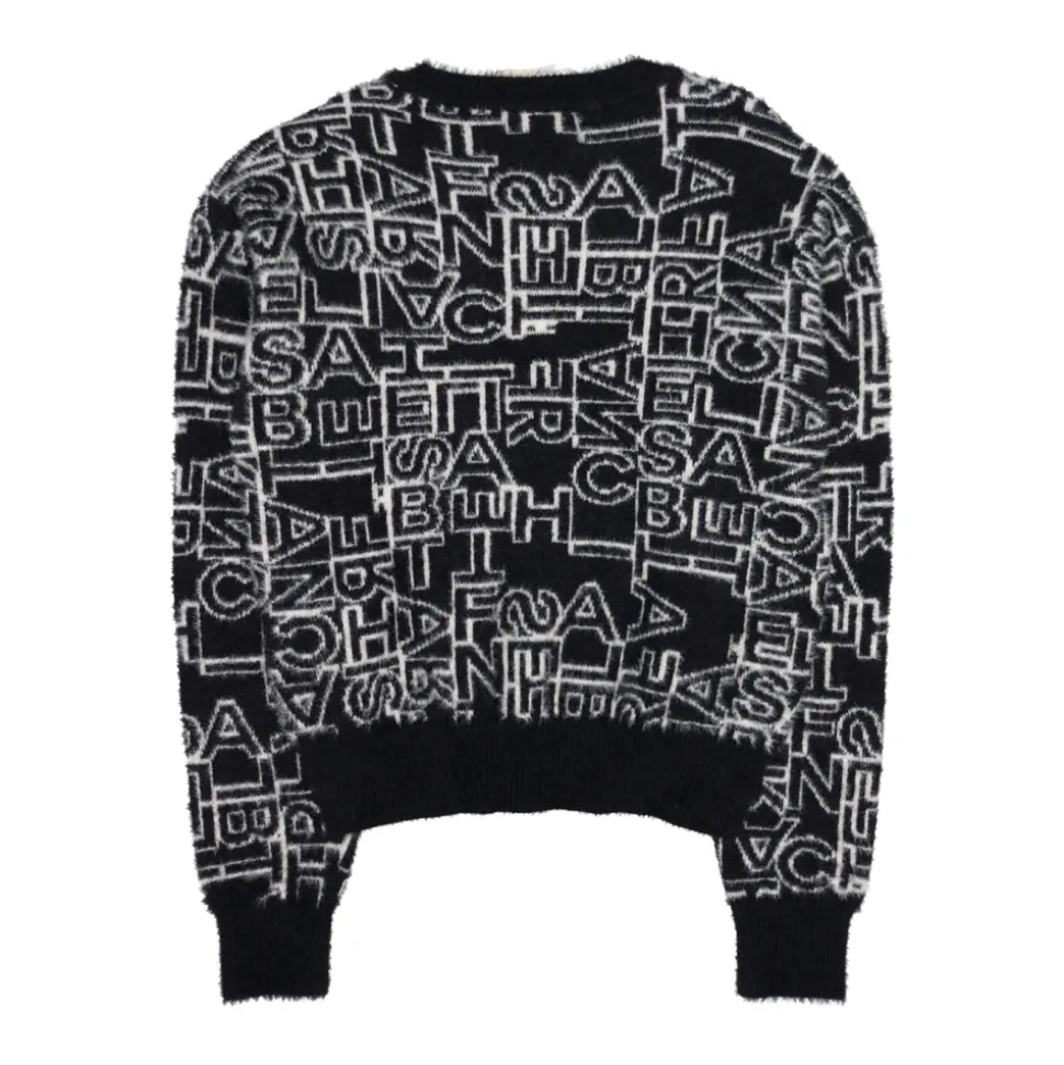 Maglione Jacquard Lettering
