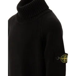 Maglione Nero a Collo Alto AW24