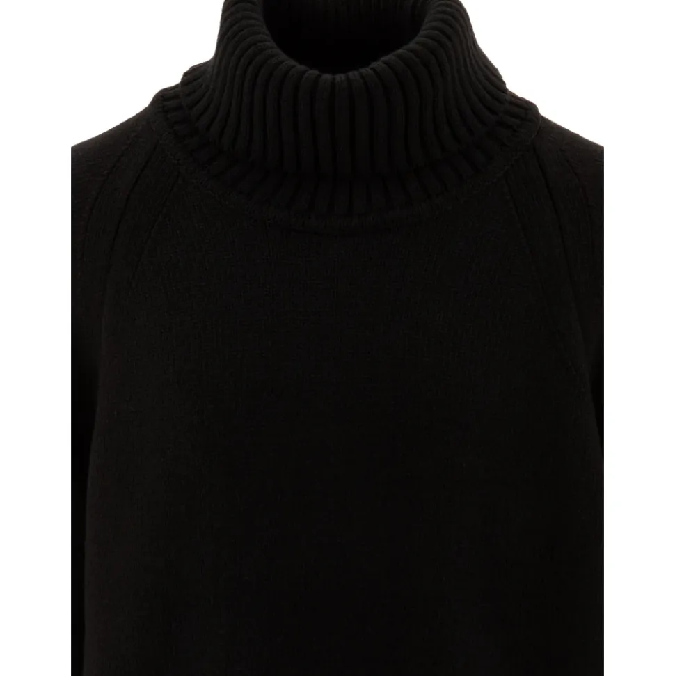 Maglione Nero a Collo Alto AW24