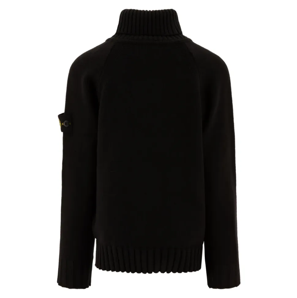 Maglione Nero a Collo Alto AW24