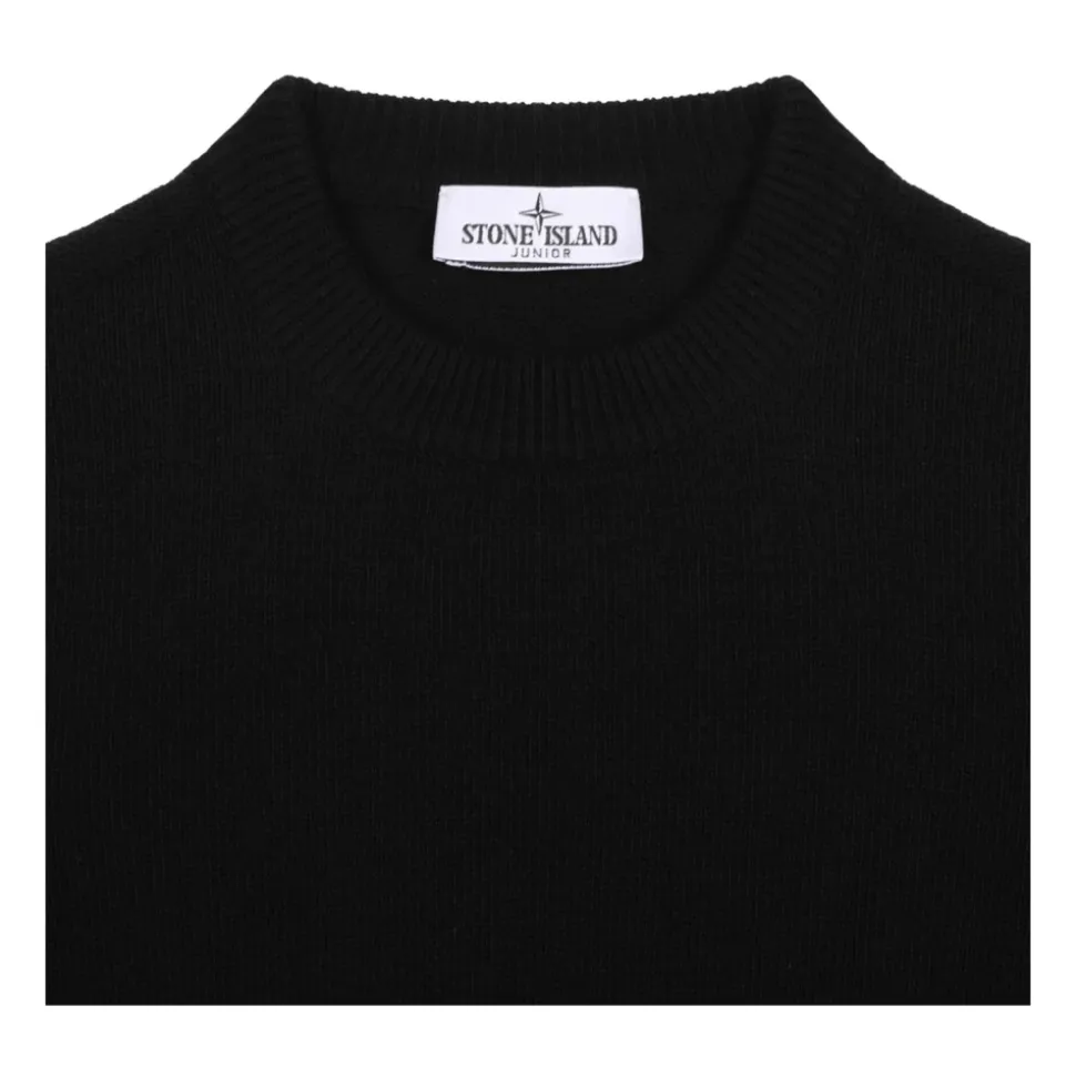 Maglione Nero con Patch Bussola