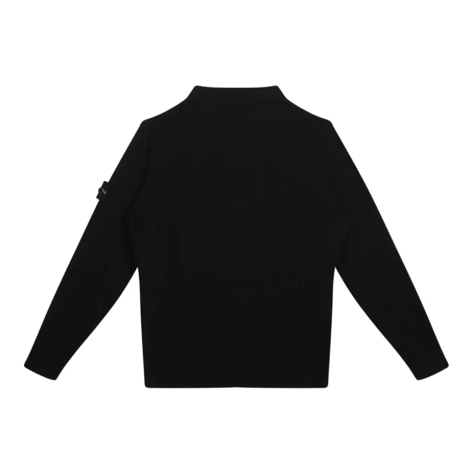 Maglione Nero con Patch Bussola