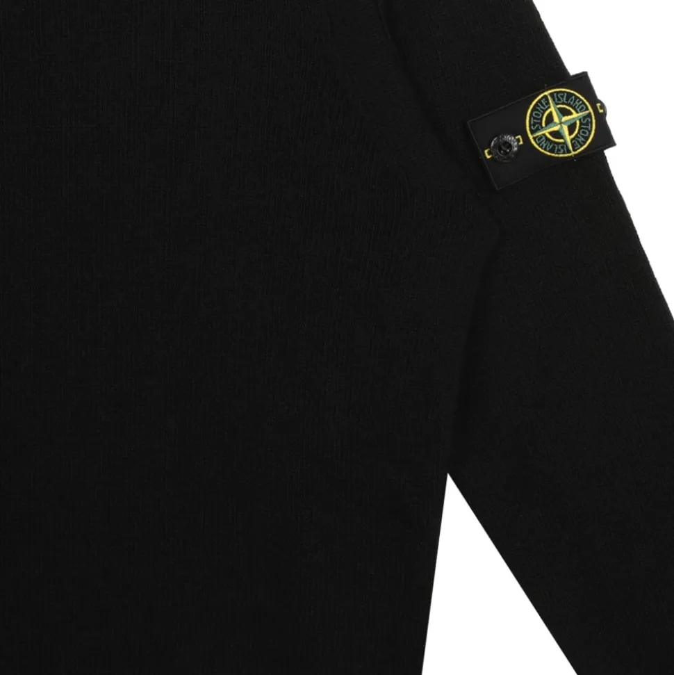 Maglione Nero con Patch Bussola