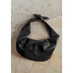 Marsupio in pelle nera