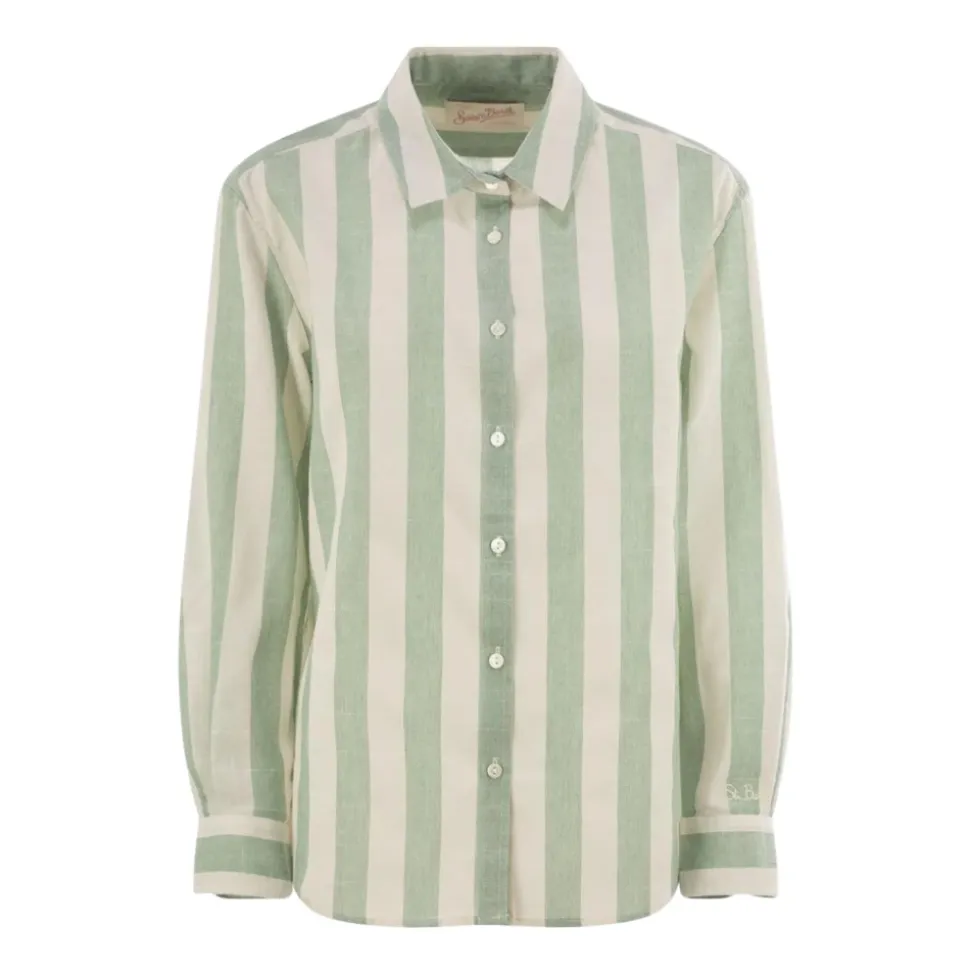 Meredith Striped Linen Shirt