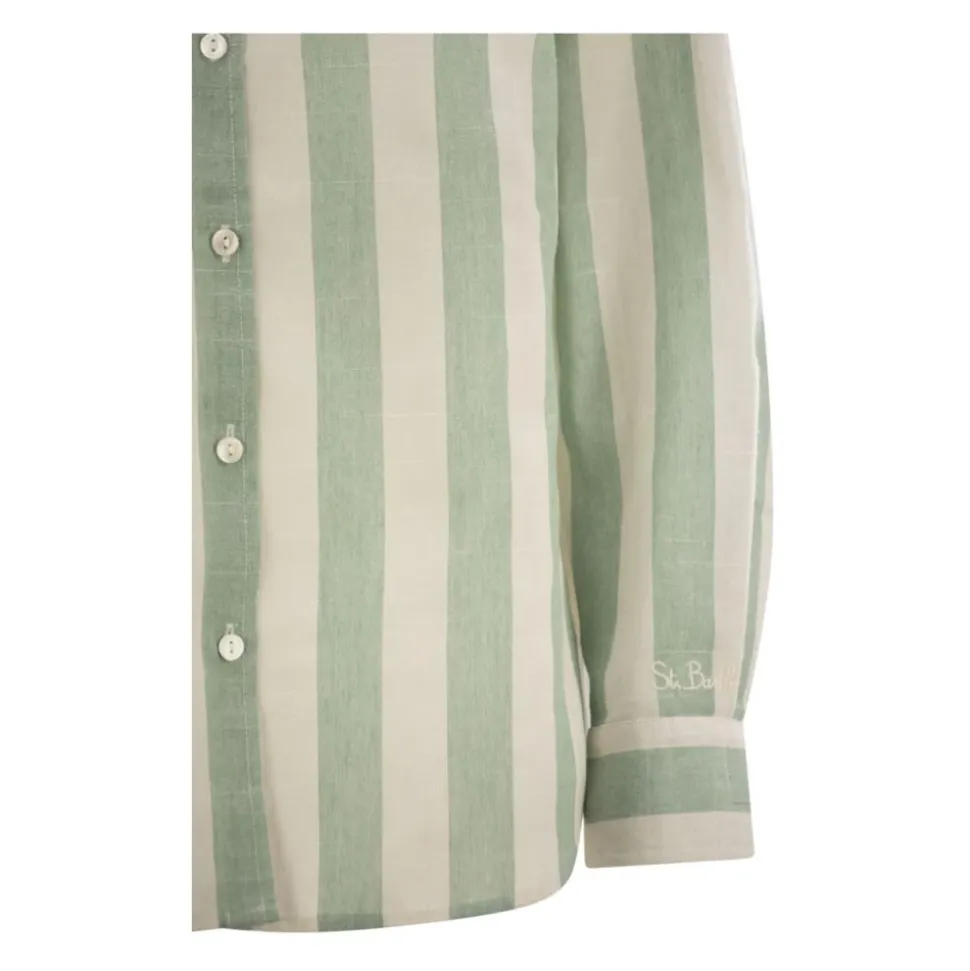 Meredith Striped Linen Shirt