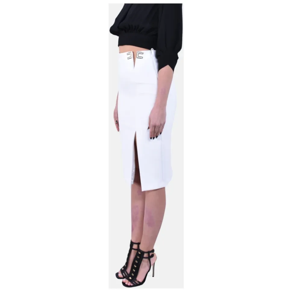 Midi Gonna in Crêpe Stretch Doppio
