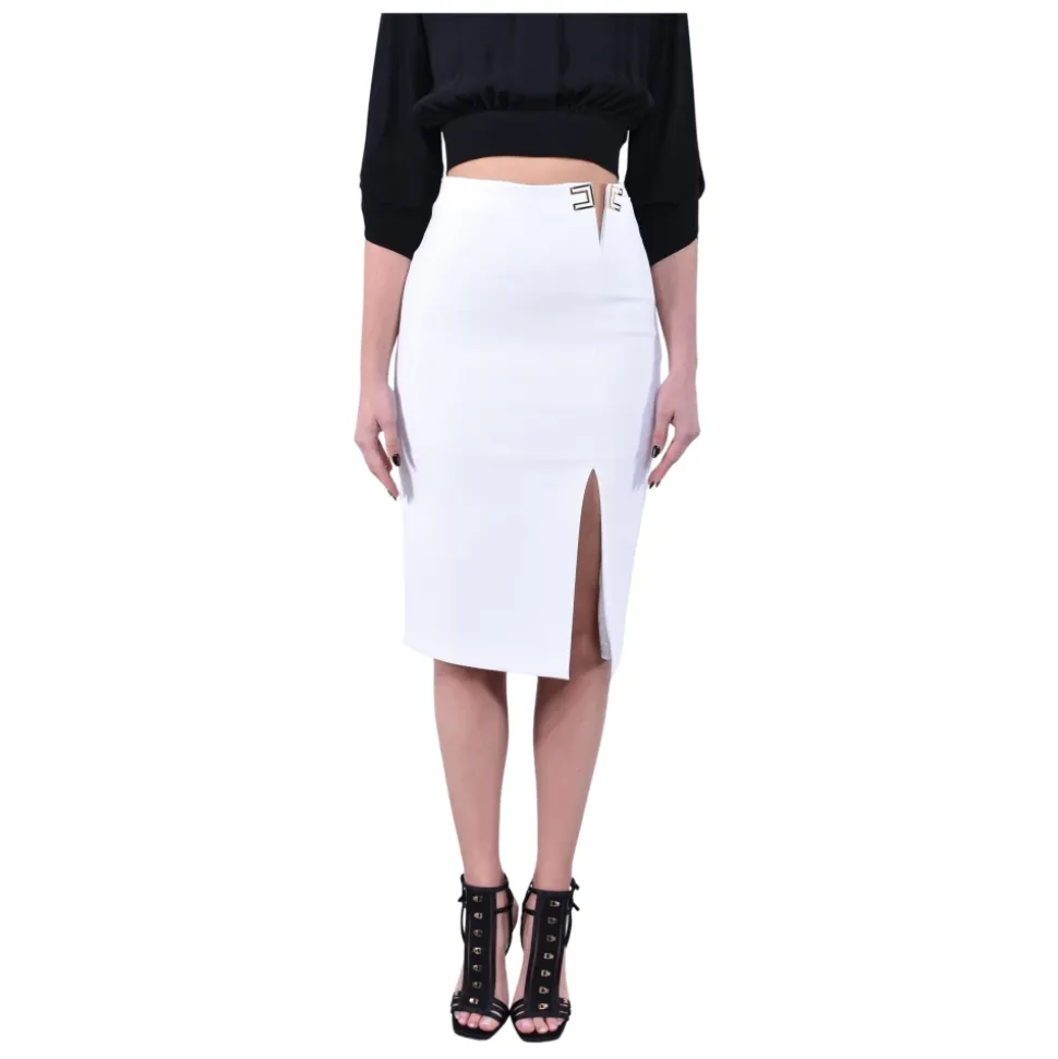 Midi Gonna in Crêpe Stretch Doppio