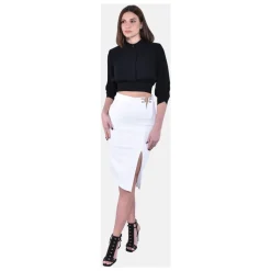 Midi Gonna in Crêpe Stretch Doppio