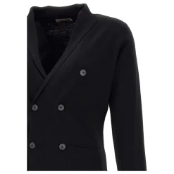 Milano Rib Double-Breasted Blazer