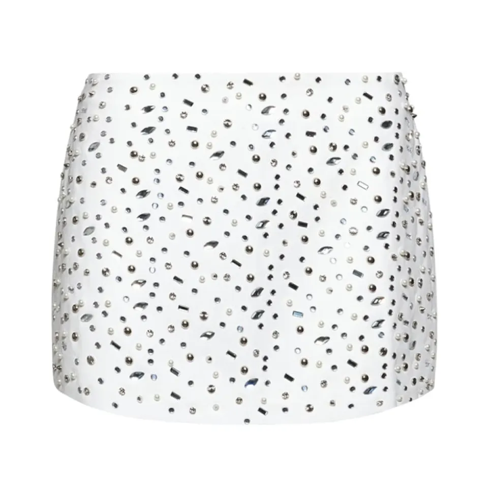 Mini Gonna con Applicazioni All-over