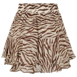 Mini Gonna con Stampa Zebra