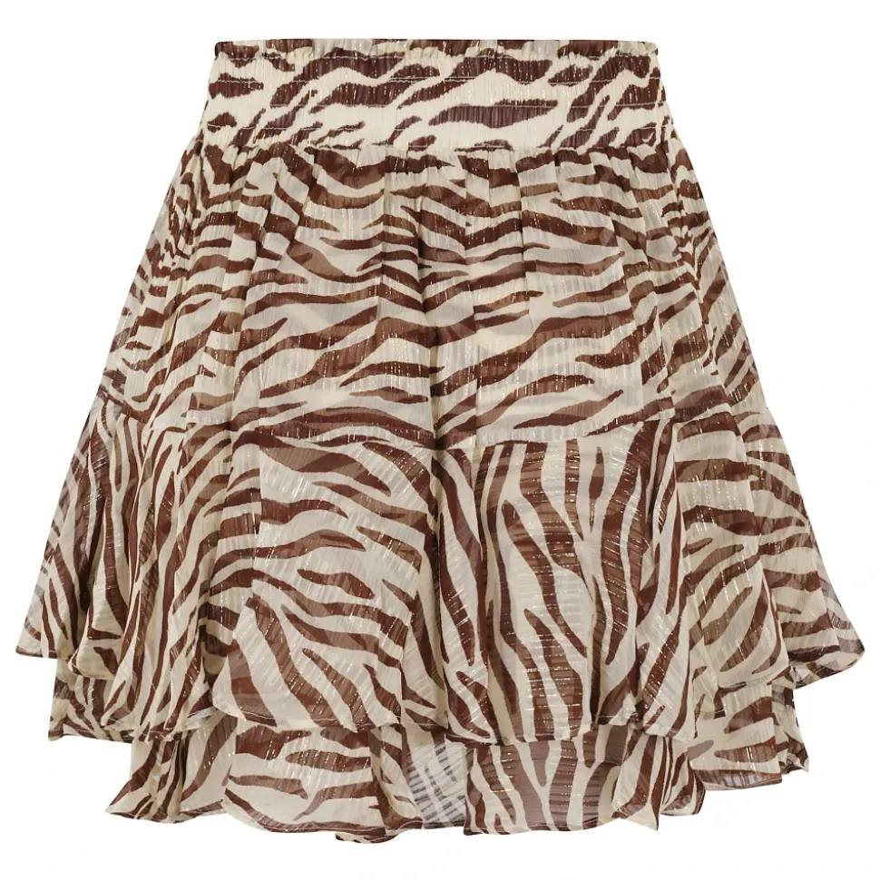 Mini Gonna con Stampa Zebra