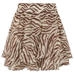 Mini Gonna con Stampa Zebra