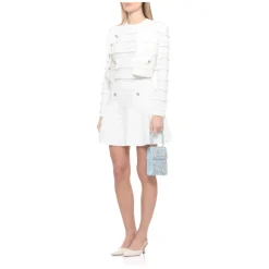 Mini gonna in maglia pointelle