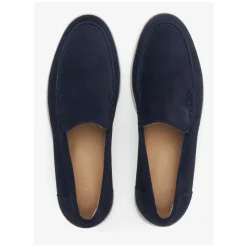 Mocassini in Velluto Blu Navy Naturali da Donna