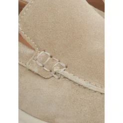 Mocassini in Velluto Naturale Beige Sabbia da Donna ER00113365