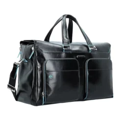 Moderna borsa da viaggio in pelle con scomparto per laptop
