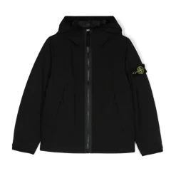 Nero abbigliamento esterno per ragazzi AW24