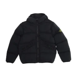 Nero Bambini Parka Corto Cappotto