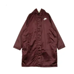 Notte Maroon Parka Lungo Giacca Donna