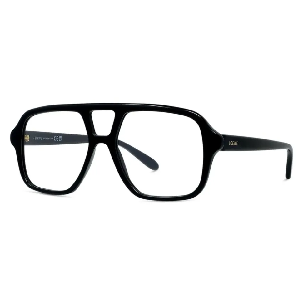 Occhiali da Pilota Neri Montatura in Acetato