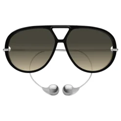 Occhiali da Sole Oversize con Dettaglio in Metallo