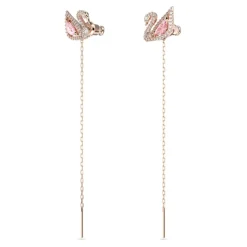 Orecchino Dazzling Swan Pink Roségold 5469990