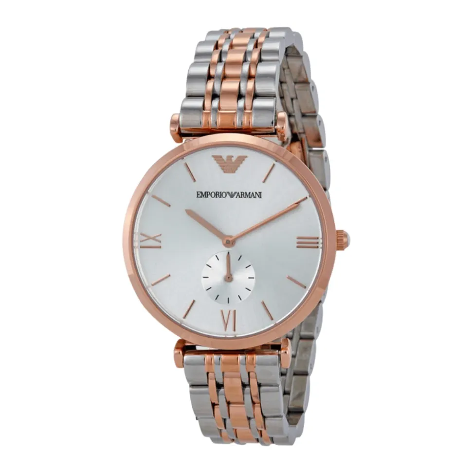 Orologio Bicolore con Quadrante Argento