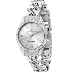 Orologio da donna in acciaio inossidabile color argento